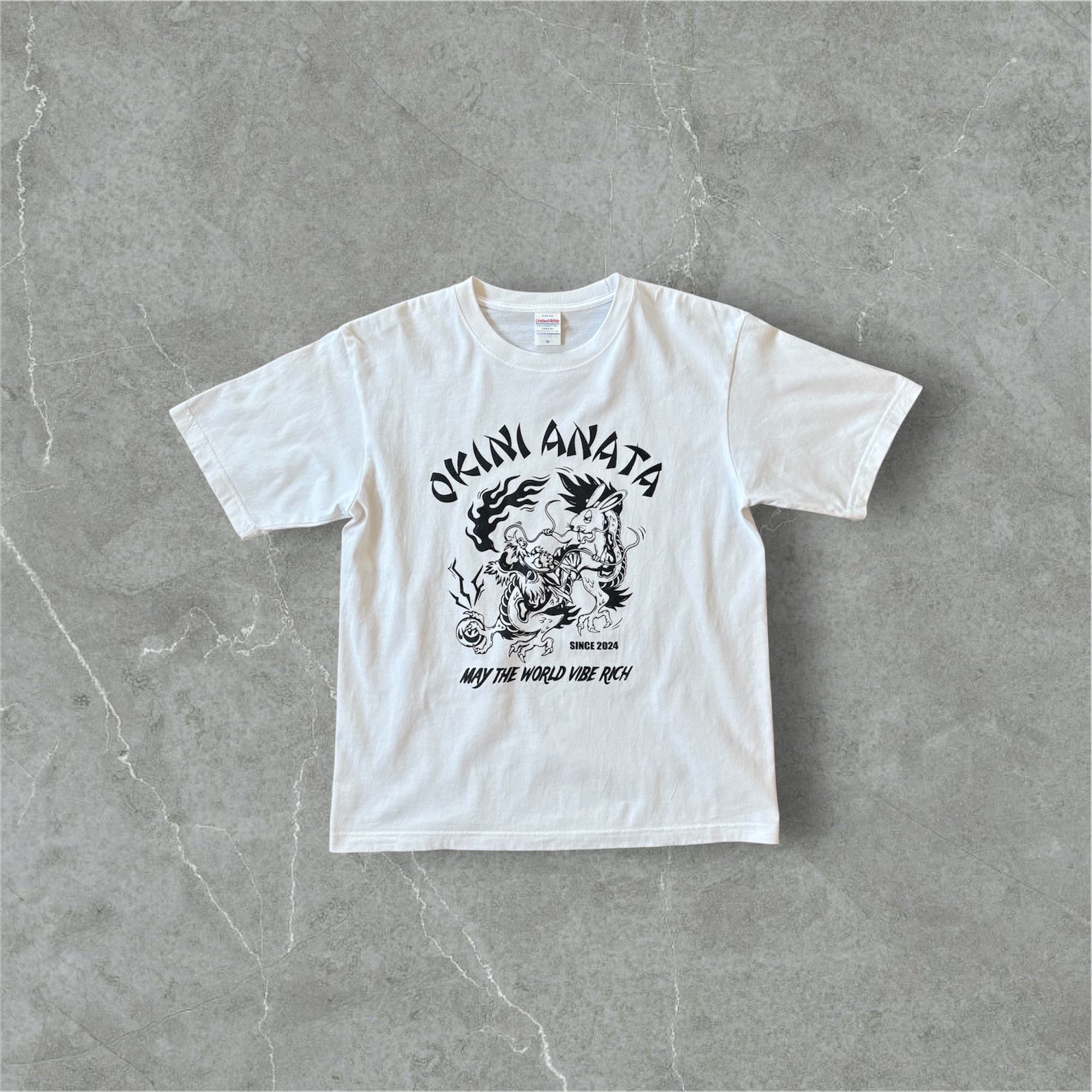 OKINI ANATA Big Logo original T-shirt White