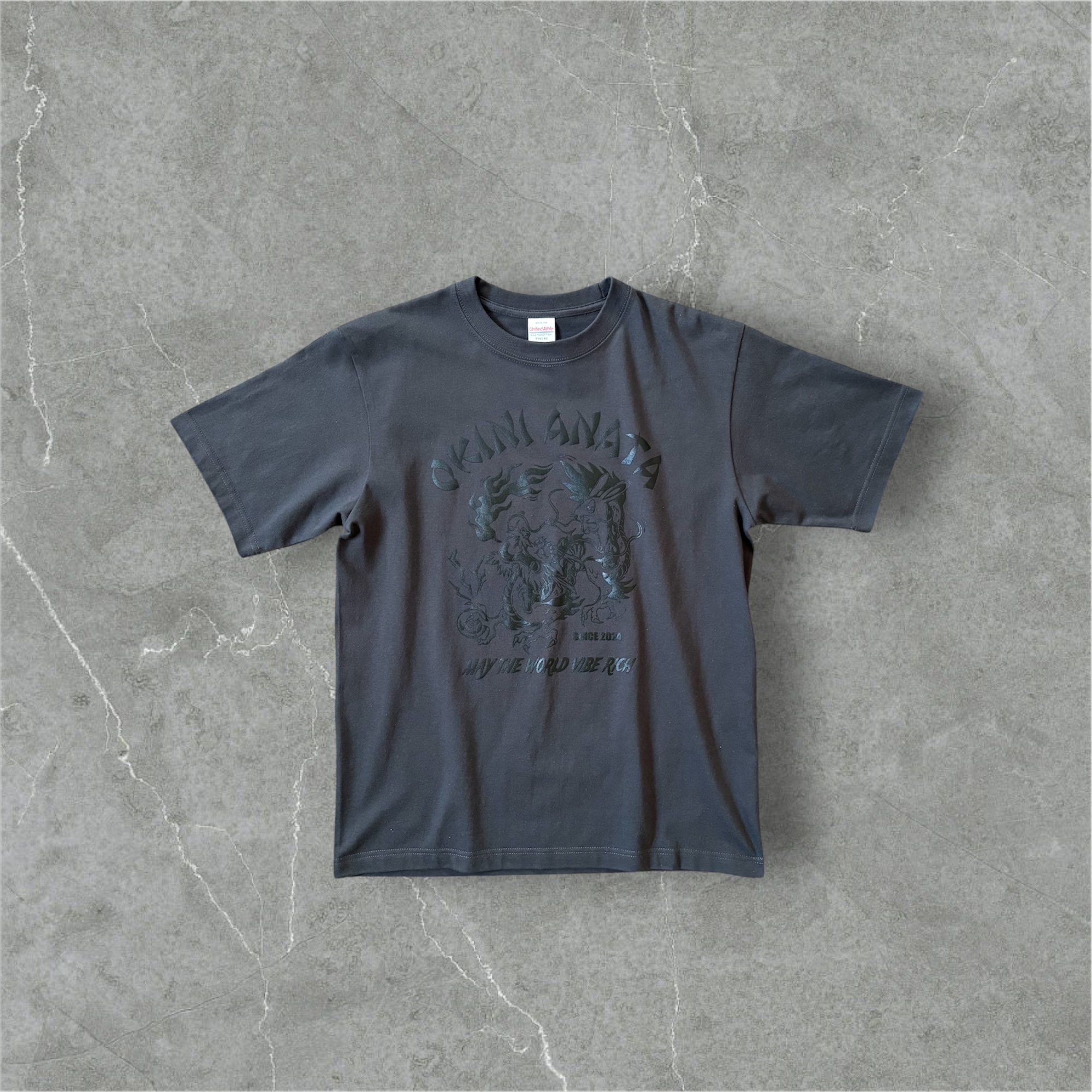 OKINI ANATA Big Logo original T-shirt Black